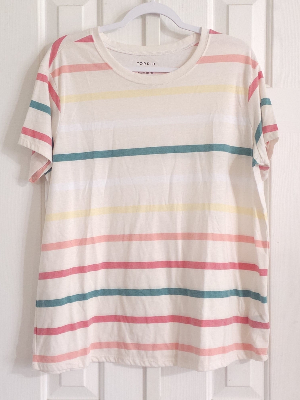 Torrid Relaxed Fit Striped T-shirt size 0